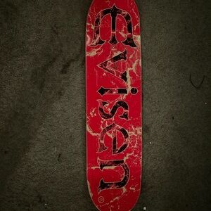 Evisen Red Skateboard Deck